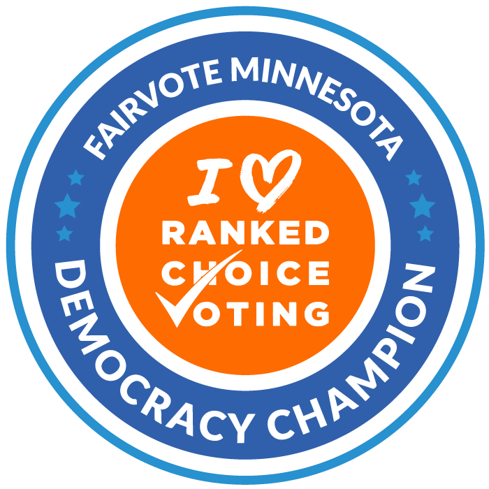 FairVote Minnesota’s RCV Democracy Champion